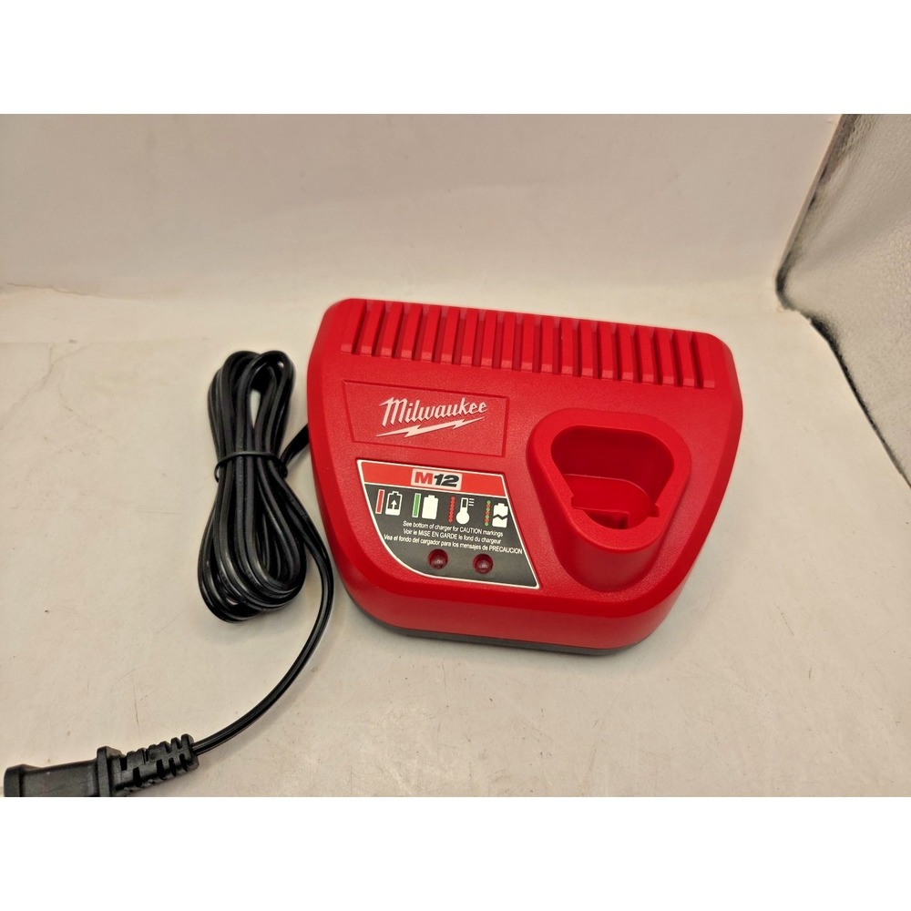 NEW Genuine Milwaukee 48-59-2401 M12 12V Lithium Ion Battery Charger 12 Volt